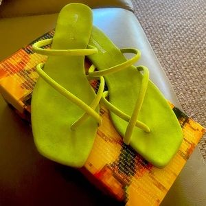 Jeffrey Campbell “Rania” suede sandals.